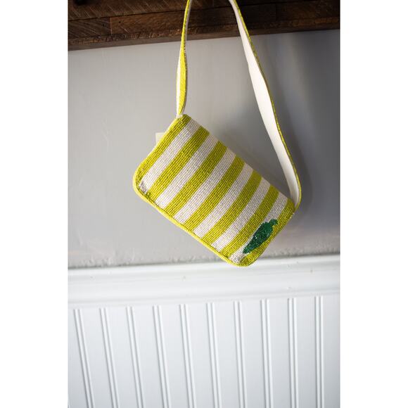 Anthropologie The Fiona Beaded Bag: Food & Drink Edition Jalapeno - Picture 4 of 4